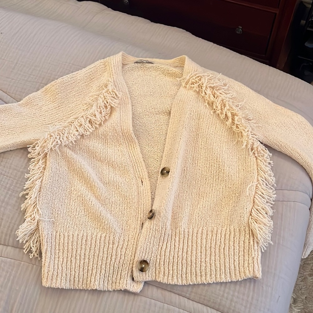 Madewell Cardigan with Fringe